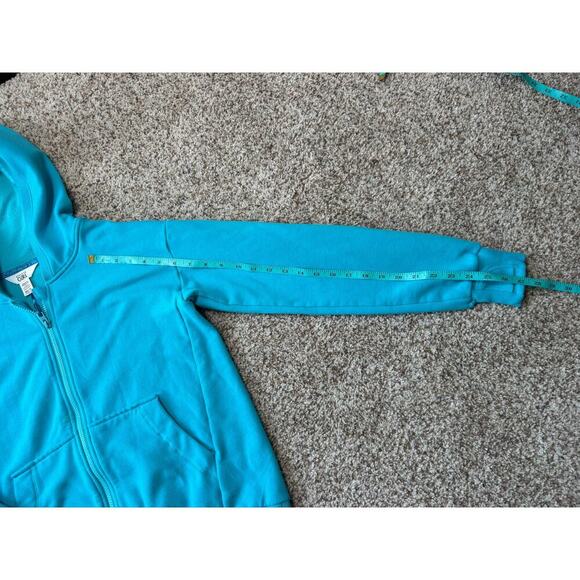 ATHLETA GRLS zip up Hoodie/Sweatshirt/Fleece, size XXL (16) Teal/Blue - Picture 6 of 9